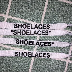 Brand-new offwhite shoelaces,